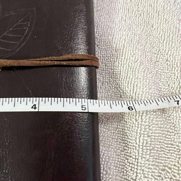 🐻Leather Bound Three Ring Journal Binder 5"x7.5" - Picture 4 of 5